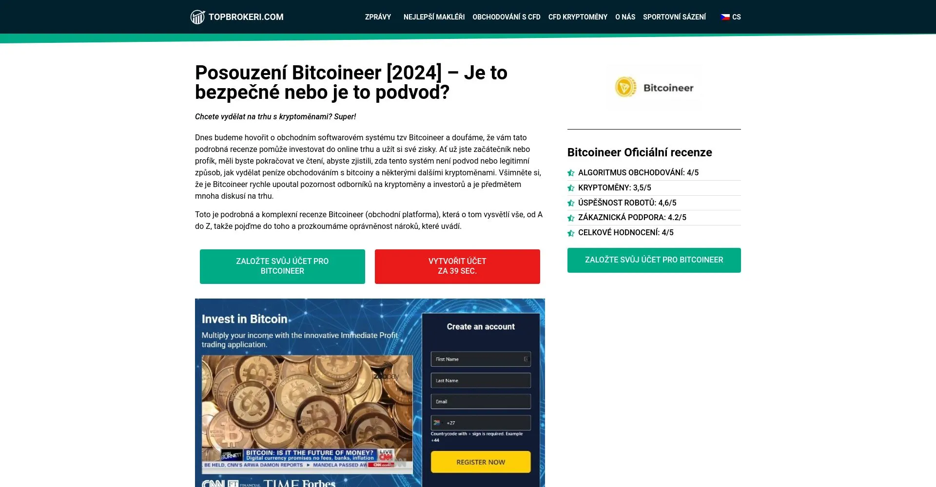 Bitcoineer recenze: Je to podvod nebo legitimní platforma?