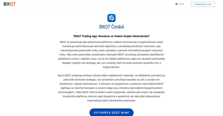 Bitqt recenze: Je to podvod nebo legitimní platforma?