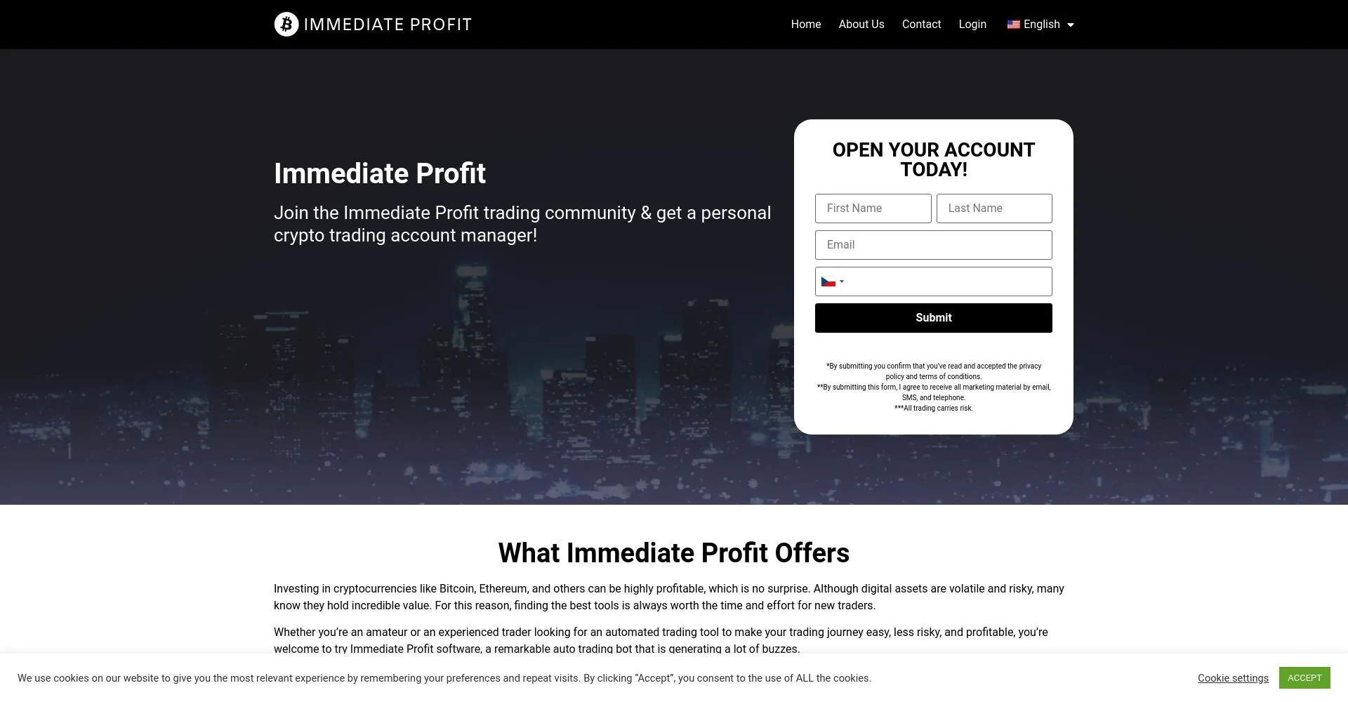 Immediate Profit recenze: Je to podvod nebo legitimní platforma?