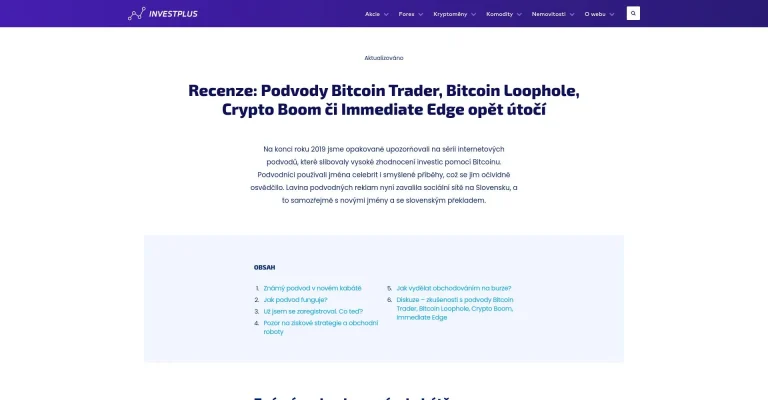 Bitcoin Loophole recenze: Je to podvod nebo legitimní platforma?