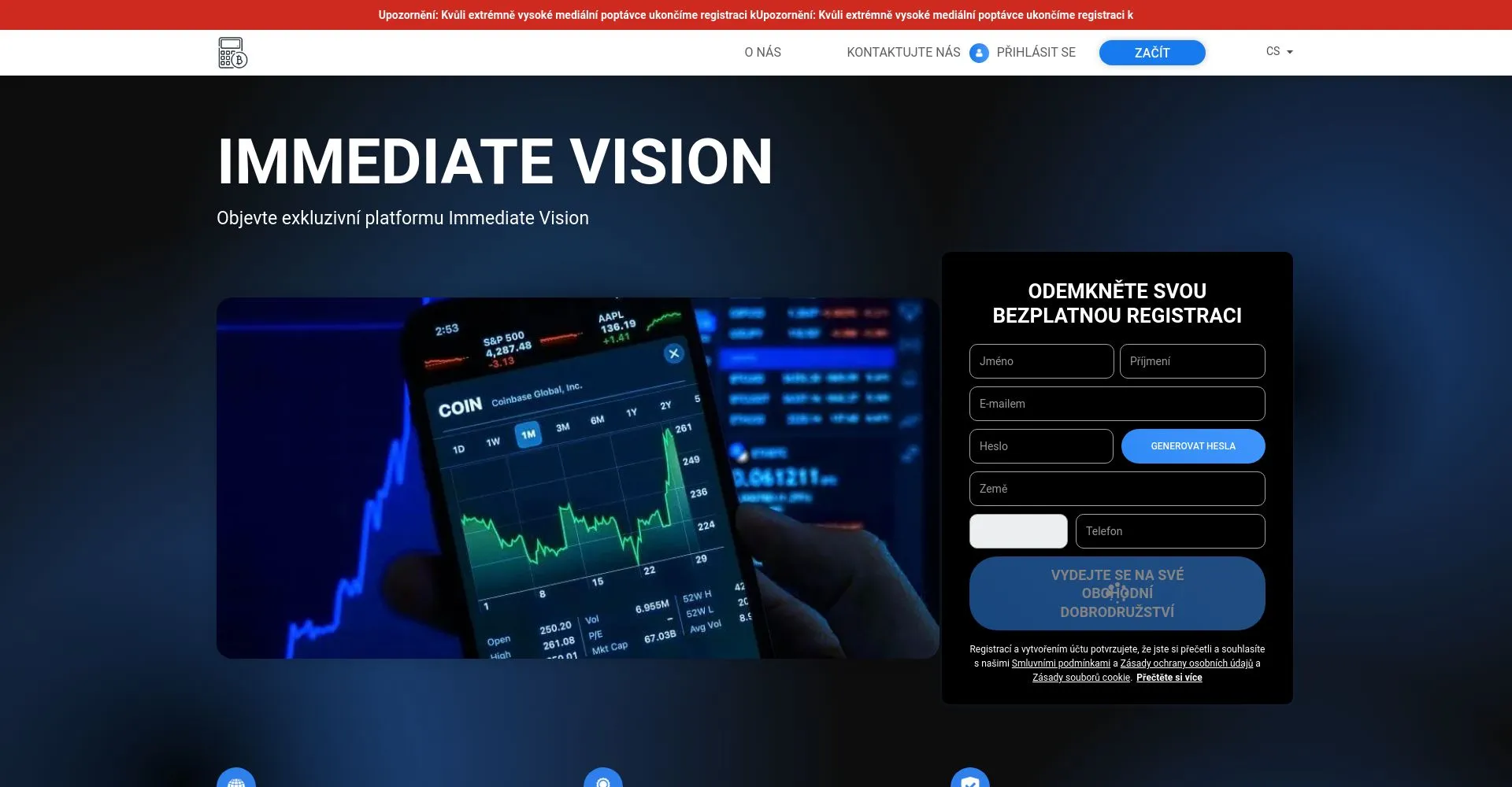 Immediate Vision recenze: Je to podvod nebo legitimní platforma?