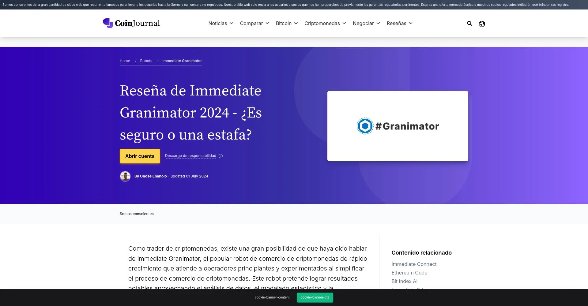 Immediate Granimator Opiniones: ¿es una estafa o es seguro y fiable?