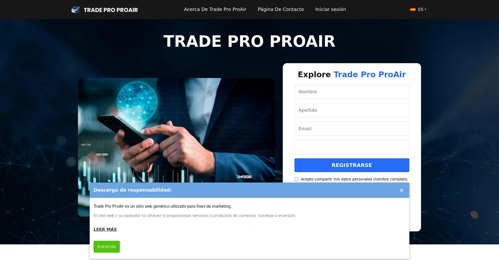 Trade 2.0 Proair Opiniones: ¿es una estafa o es seguro y fiable?