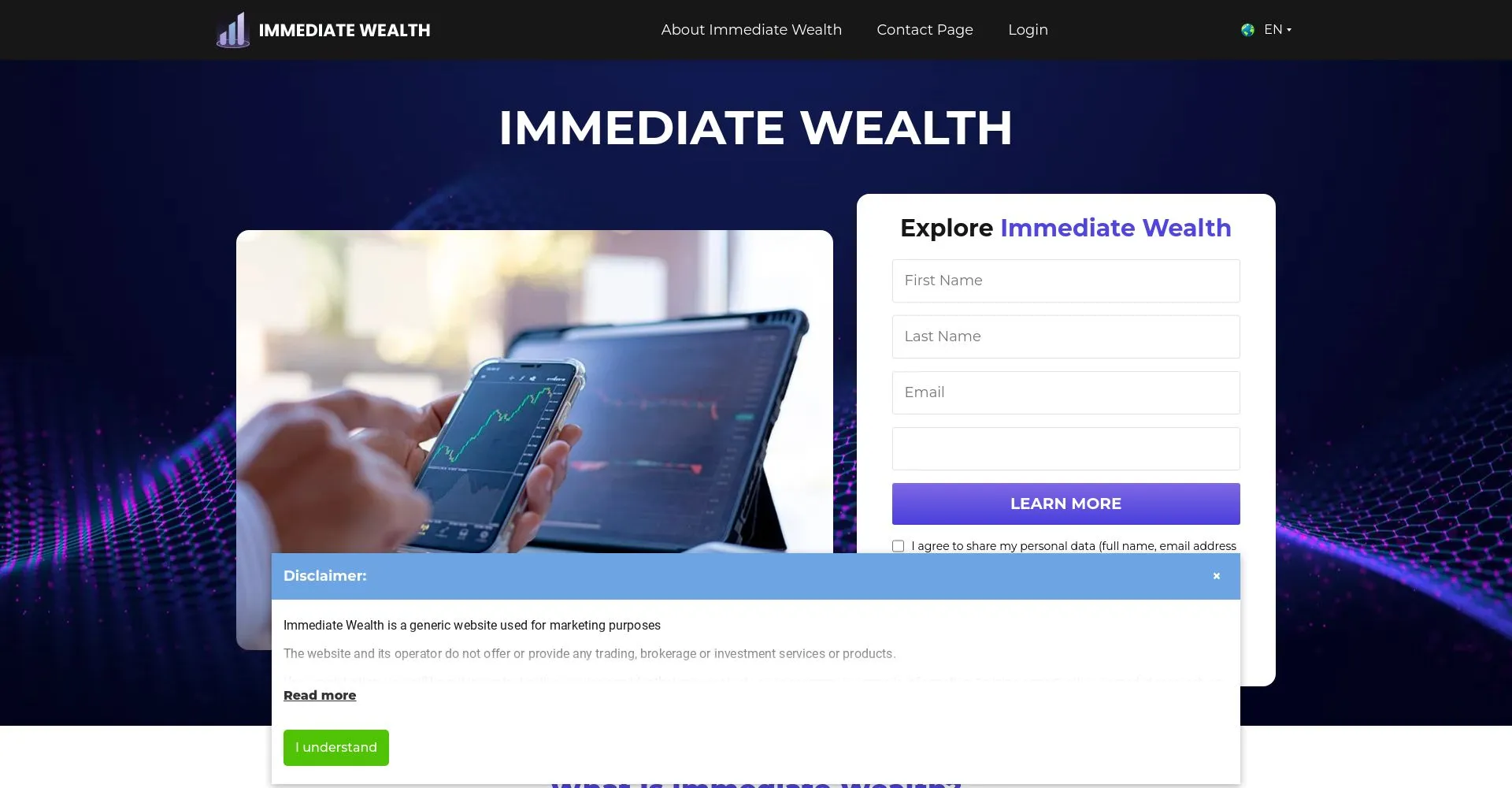 Immediate Wealth Recensioni: è una truffa o è legale?